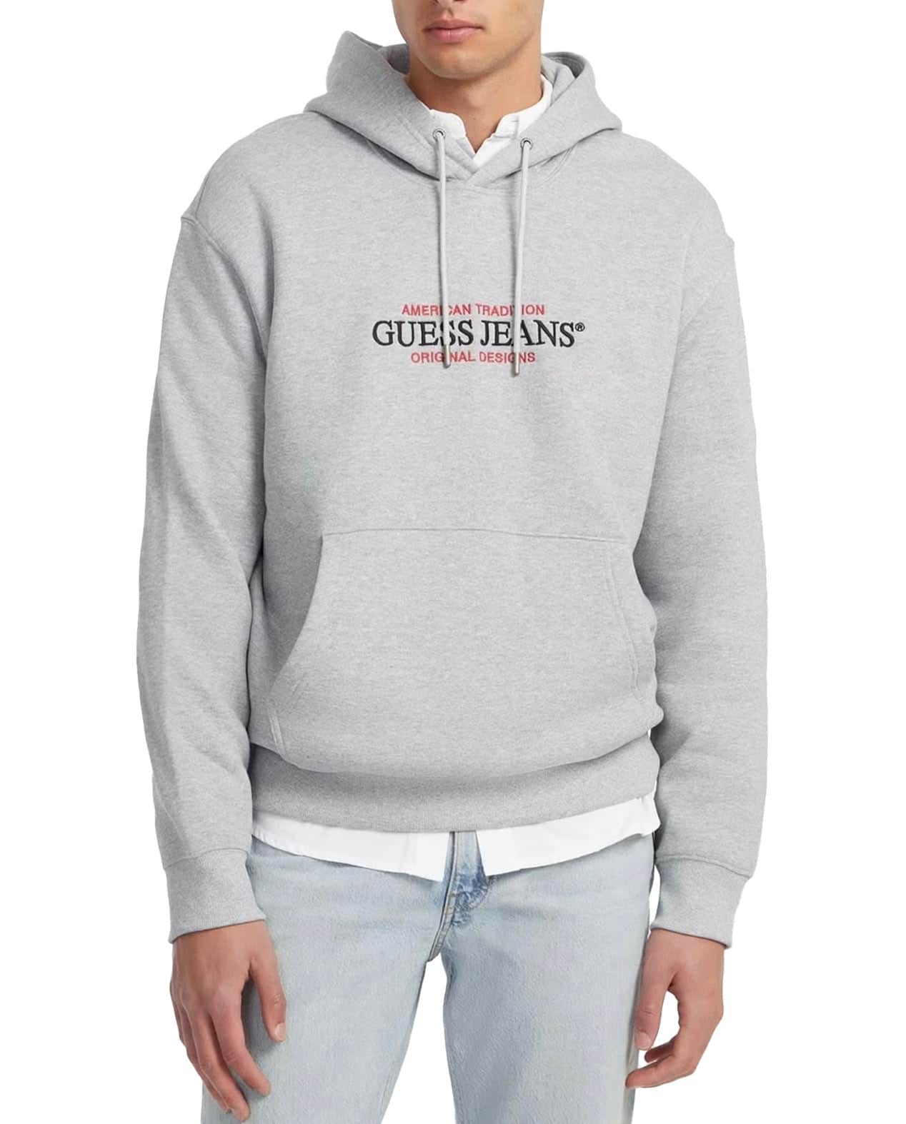 Veste Anorak à Capuche GUESS Pour Homme - Gris - Taille S - Très Bon état