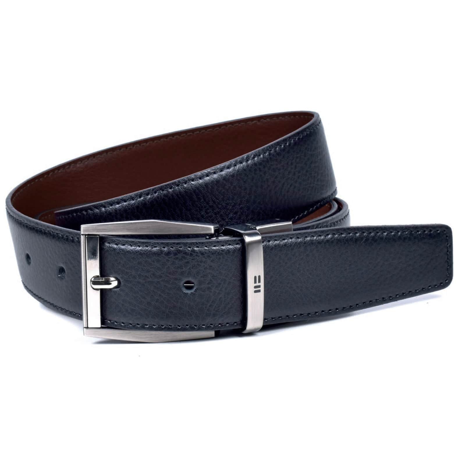 Miguel Bellido Mens Reversible Leather Belt Black/Brown