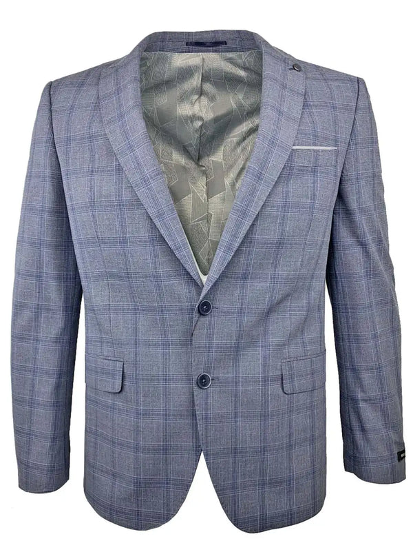 Remus Uomo Pablo Suit 22210/27 Blue Check Ballynahinch Northern