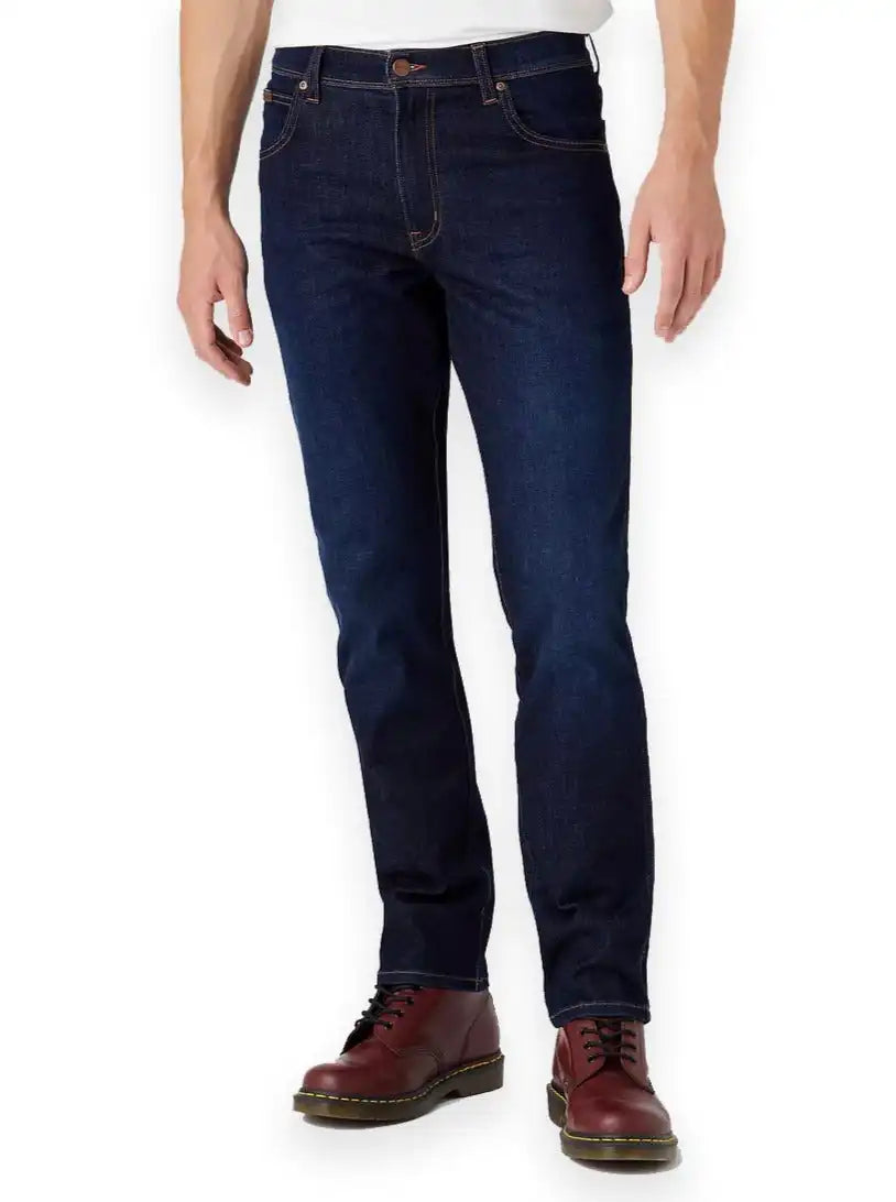 Wrangler Texas Slim Fit Jeans, Blue at John Lewis & Partners