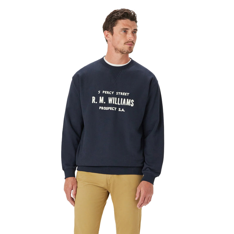 RM Williams Bale Loopback Sweatshirt Navy Northern Ireland Belfast