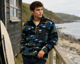 Superdry Mens Terrain Fleece Zip Through Jacket Navy Camo