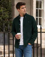 Superdry Mens Classic Needle Cord Shirt Eagle Green
