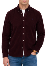 Superdry Mens Classic Needle Cord Shirt Winter Port