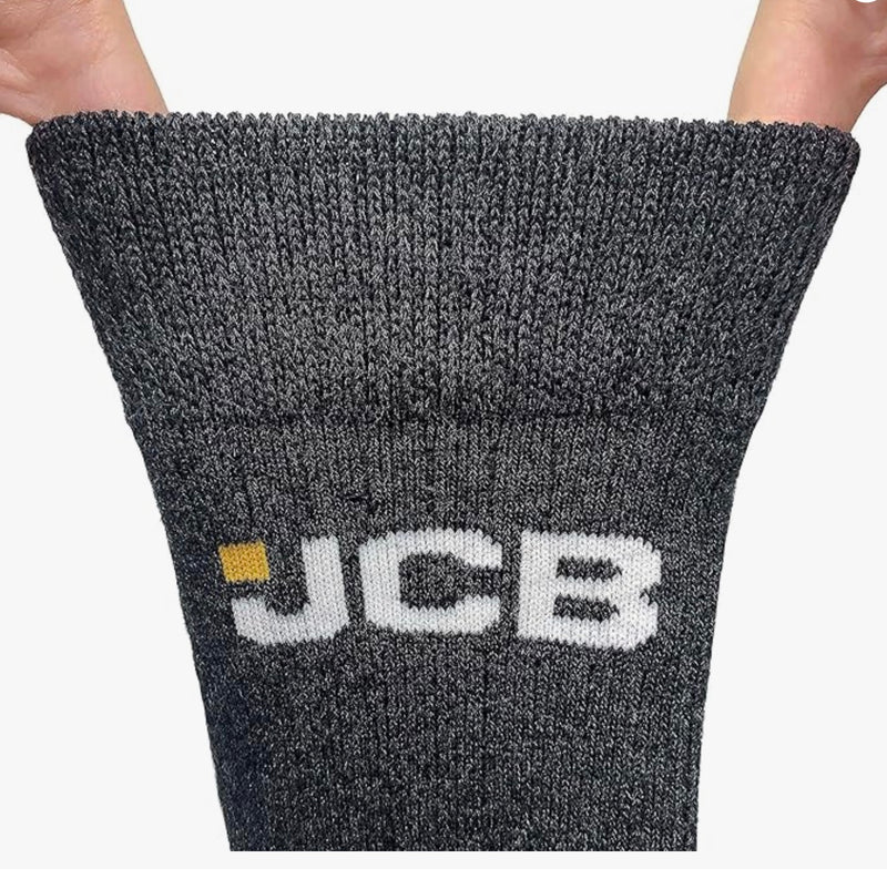 JCB Mens 3 Pack Work Boot Socks Navy/Black/Grey 6-11
