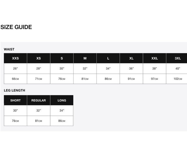 Superdry Trouser Size Chart