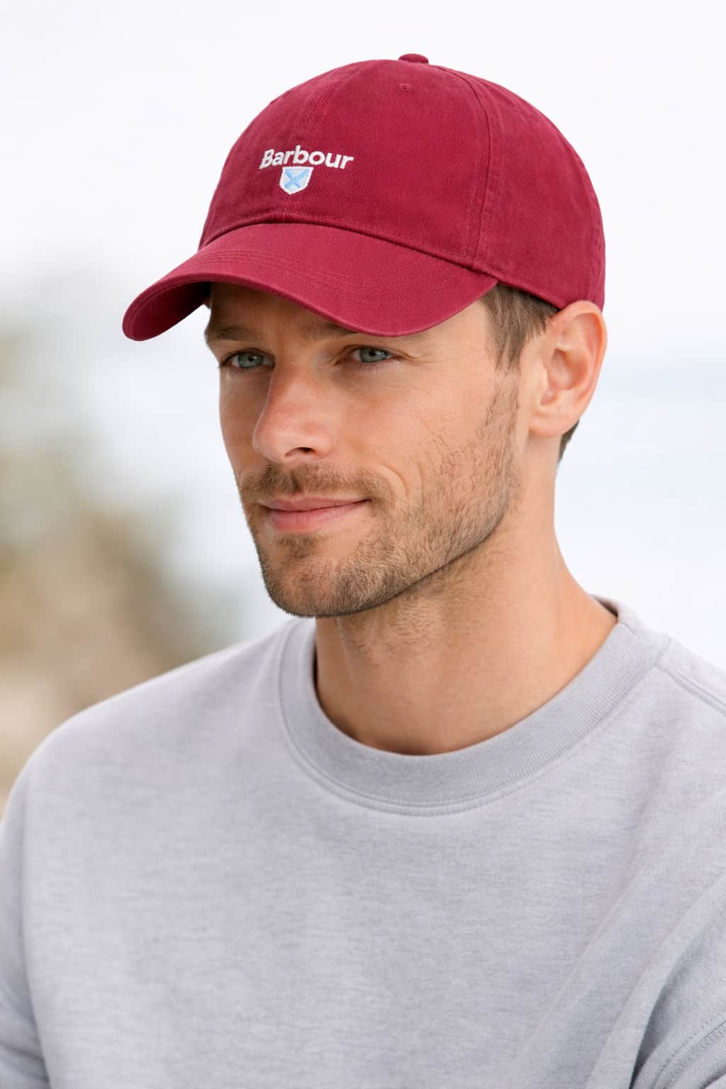 Raspberry Baseball Barbour Cascade Baseball Cap Washed Raspberry