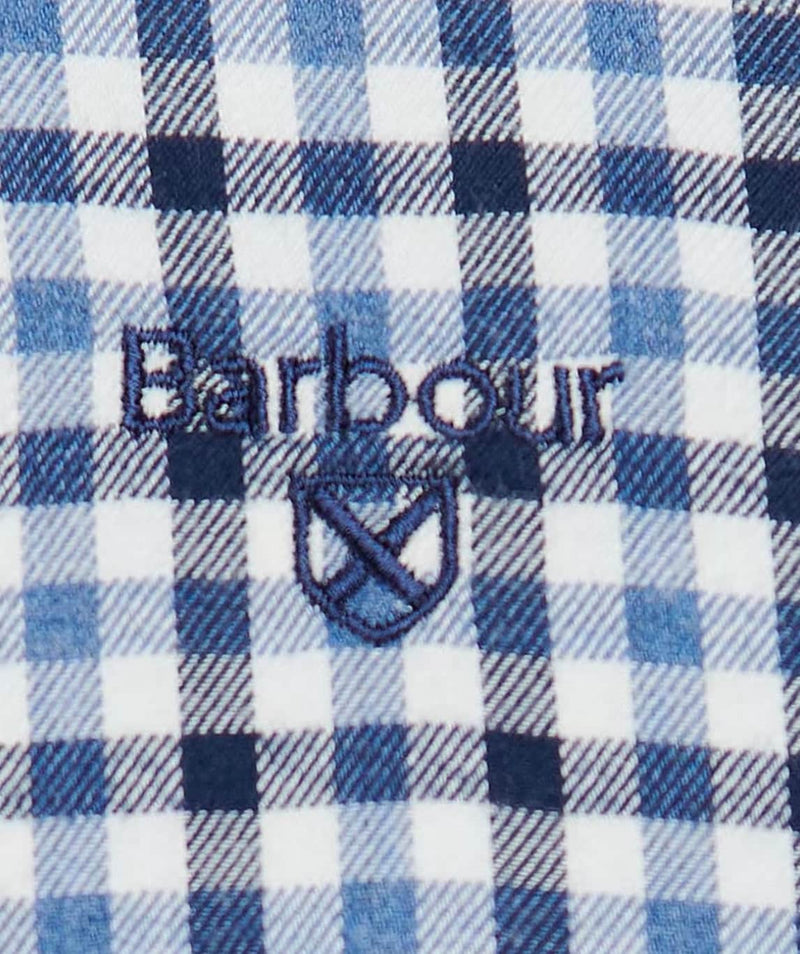 Barbour Finkle Tailored Gingham Shirt Navy Northern Ireland Belfast