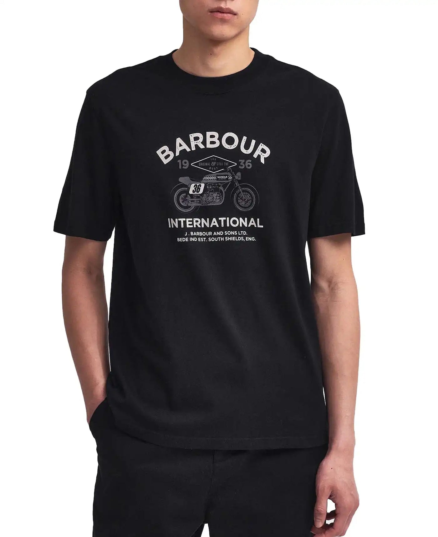 Barbour international mens t shirt online