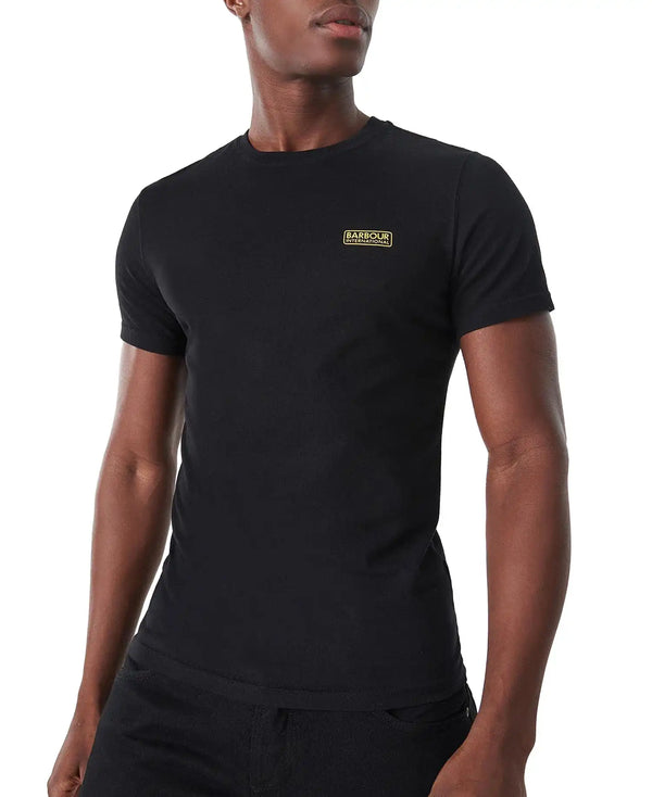 Barbour International Men’s Small Logo T-Shirt Black/Yellow