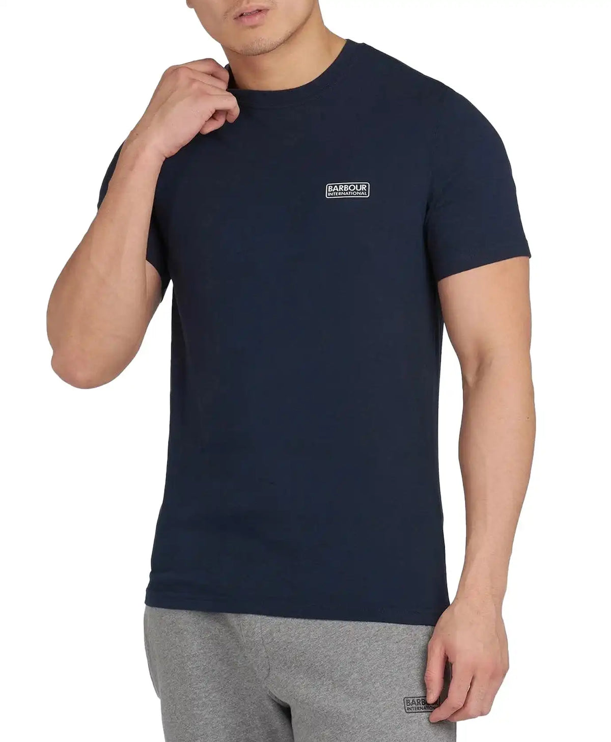 Barbour International Men s Small Logo T Shirt Navy