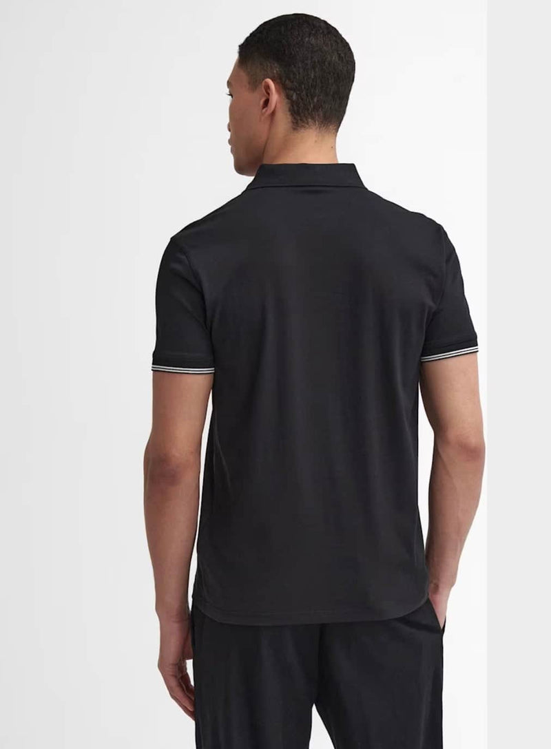 Barbour International Philip Tipped Polo Shirt Black Northern Ireland