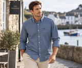 Barbour Marsden Men’s Long Sleeve Shirt Tarn Blue Northern Ireland