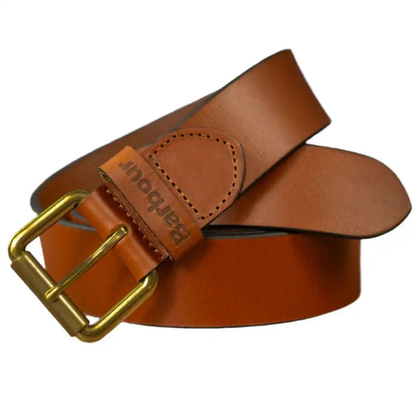 Barbour Mens Allanton Leather Belt Natural Tan Northern Ireland