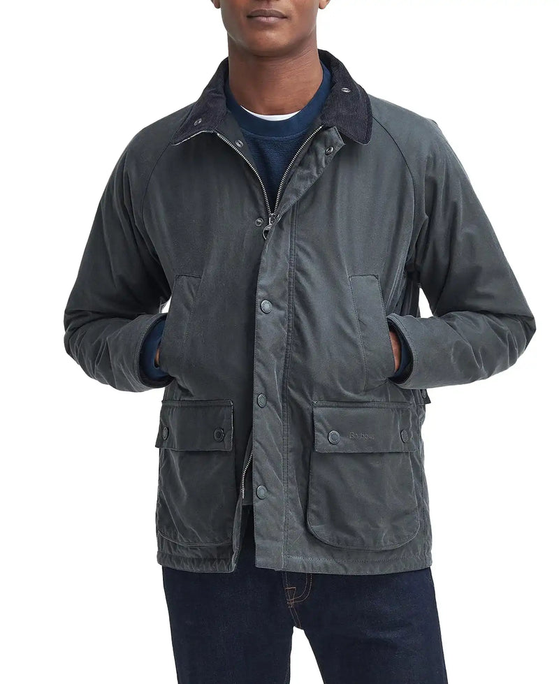 Grey barbour jacket best sale