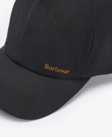 Barbour Mens Belsay Wax Sports Baseball Cap Black Northern Ireland