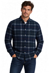 Barbour Mens Blair Cord Shirt Evergreen Tartan Northern Ireland