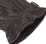 Barbour Mens Burnished Leather Thinsulate Gloves Dark Brown Northern