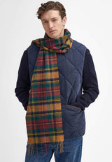 Barbour Mens Check Tartan Scarf Harvest Gold Northern Ireland Belfast