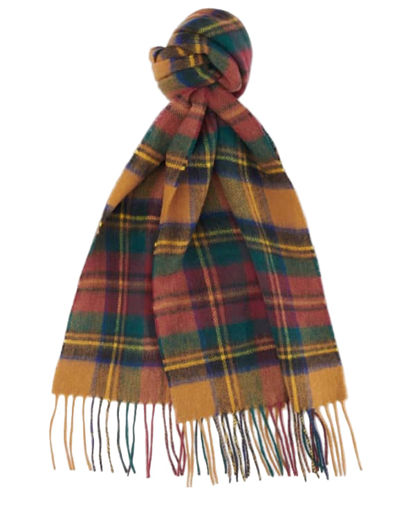 Barbour Mens Check Tartan Scarf Harvest Gold Northern Ireland Belfast