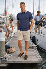 Barbour Mens Cornsay Polo Shirt Washed Navy Northern Ireland Belfast