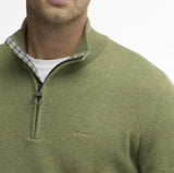 Barbour Mens Cotton Half Zip Jumper Laurel Green Northern Ireland