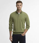Barbour Mens Cotton Half Zip Jumper Laurel Green Northern Ireland