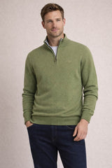 Barbour Mens Cotton Half Zip Jumper Laurel Green Northern Ireland