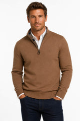 Barbour Mens Cotton Half Zip Jumper Sandstone Northern Ireland Belfast