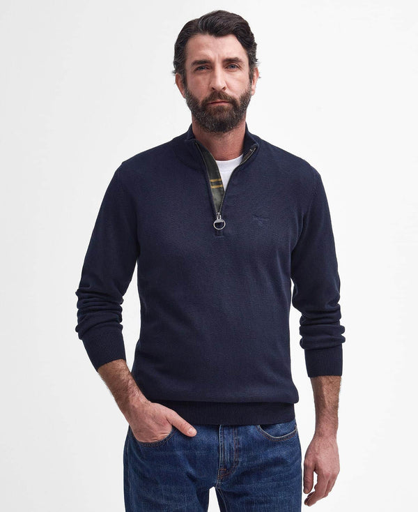 Barbour Men’s Cotton Half Zip Sweater Navy Northern Ireland Belfast