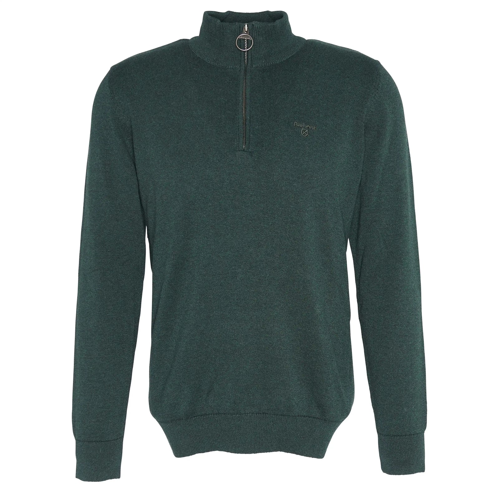 Barbour Men s Cotton Half Zip Sweater Seaweed Green