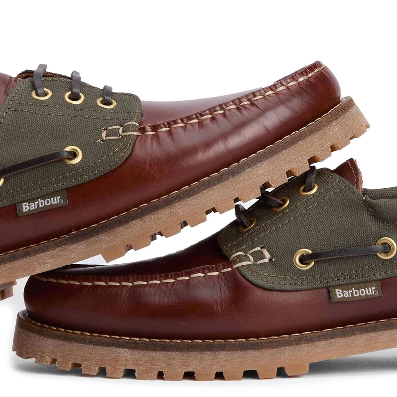 Barbour Mens Deck Boat Shoe Mahogany Northern Ireland Belfast