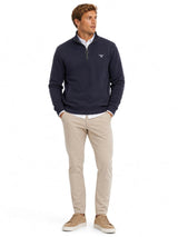 Barbour Mens Desmond Half Zip Sweatshirt Navy Northern Ireland Belfast