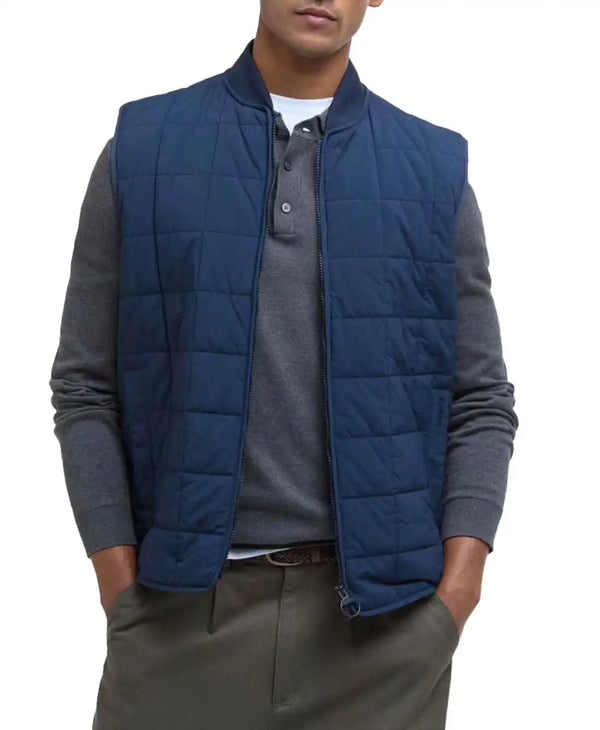 Barbour Mens Elmstone Quilted Gilet Navy Northern Ireland Belfast