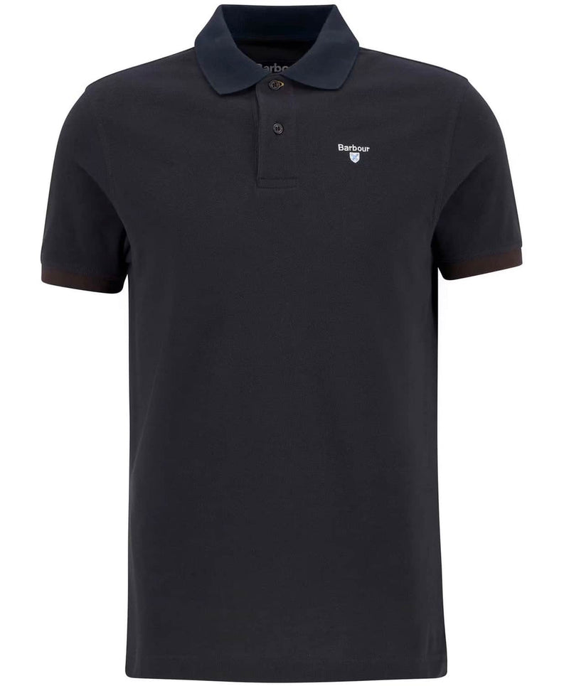Barbour Mens Essential Sports Mix Polo Shirt Dark Oak Northern