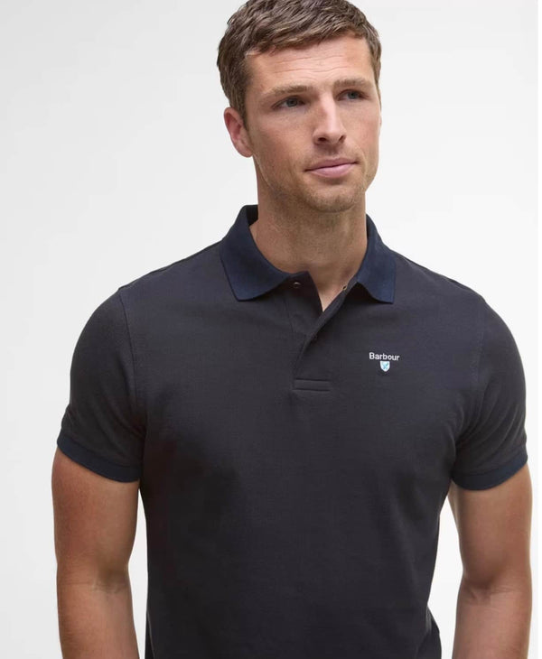 Barbour Mens Essential Sports Mix Polo Shirt Dark Oak Northern
