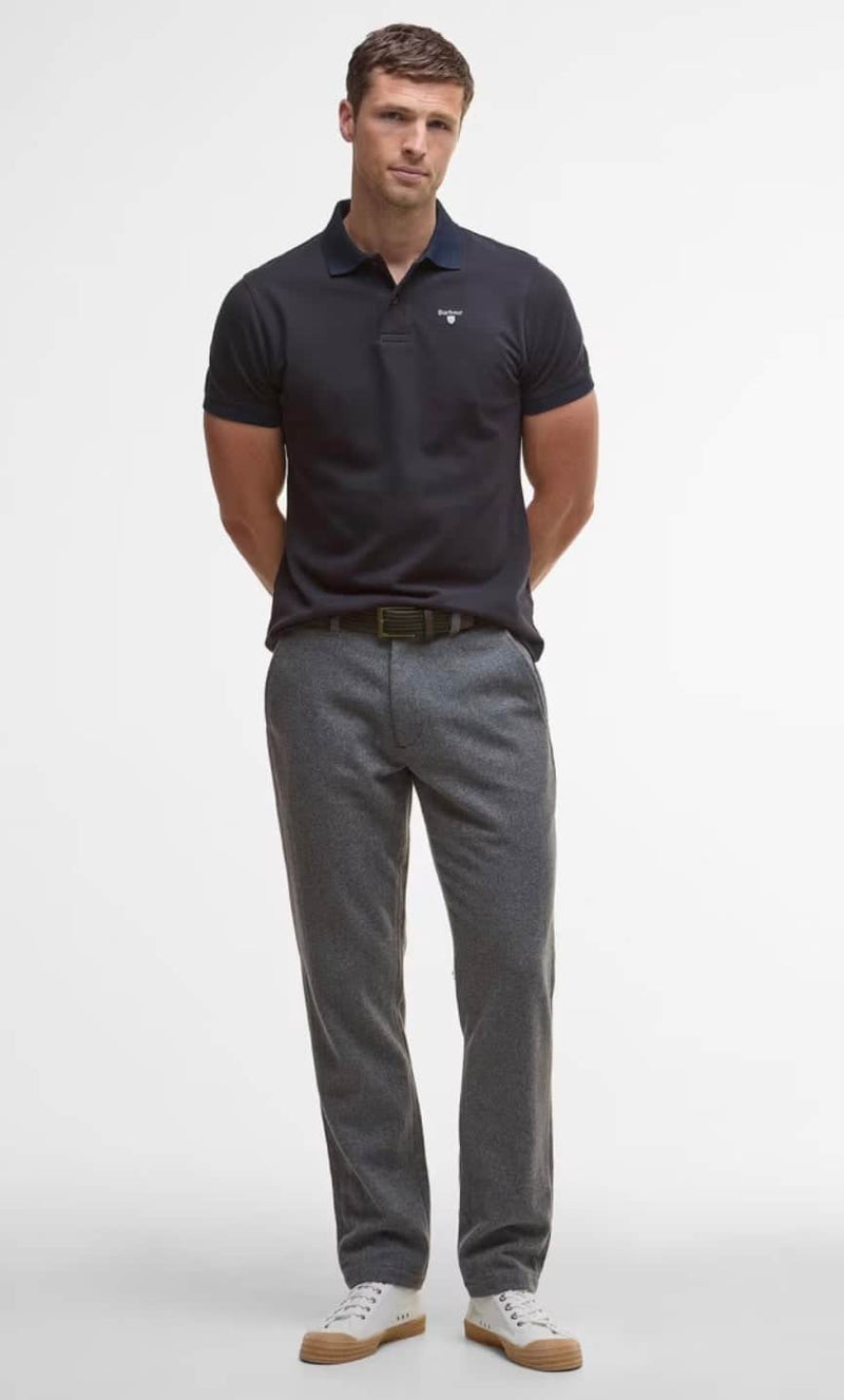 Barbour Mens Essential Sports Mix Polo Shirt Dark Oak Northern