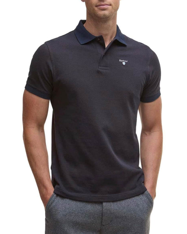 Barbour Mens Essential Sports Mix Polo Shirt Dark Oak Northern