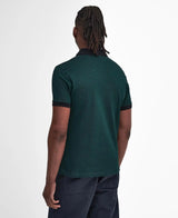 Barbour Mens Essential Sports Mix Polo Shirt Evergreen Northern