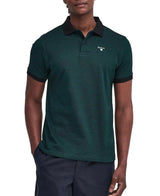 Barbour Mens Essential Sports Mix Polo Shirt Evergreen Northern