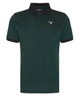 Barbour Mens Essential Sports Mix Polo Shirt Evergreen Northern