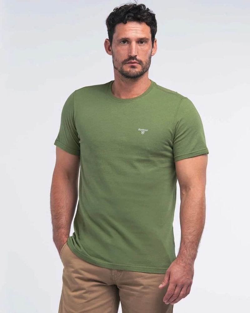 Barbour Men’s Essential Sports T-Shirt Burnt Olive Northern Ireland