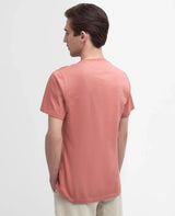 Barbour Mens Essential Sports T-Shirt Pink Clay Northern Ireland