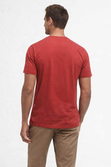 Barbour Mens Essential Sports T-Shirt Red Spice Northern Ireland