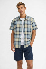 Barbour Mens Gordon Short Sleeve Shirt Highland Loch Tartan Northern