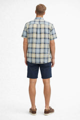 Barbour Mens Gordon Short Sleeve Shirt Highland Loch Tartan Northern
