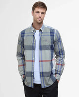 Barbour Mens Harris Tailored Shirt Bleached Pine Tartan Northern