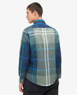 Barbour Men’s Harris Tailored Shirt Kielder Blue Tartan Northern