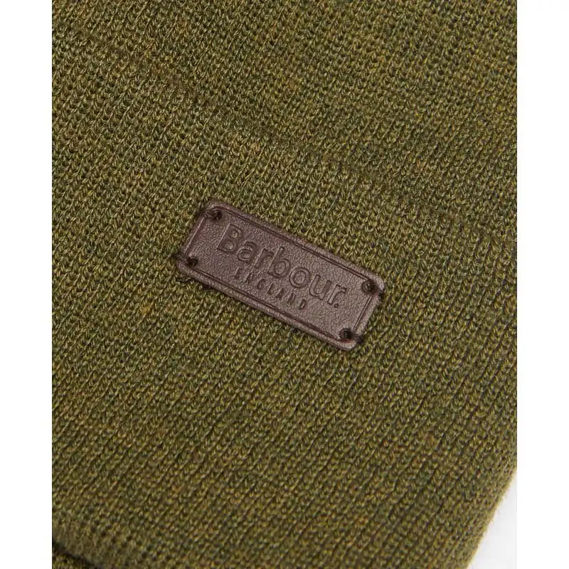 Barbour Mens Healey Beanie Hat Olive Northern Ireland Belfast