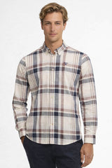 Barbour Mens Kidd Tailored Long Sleeve Shirt Whisper White Northern